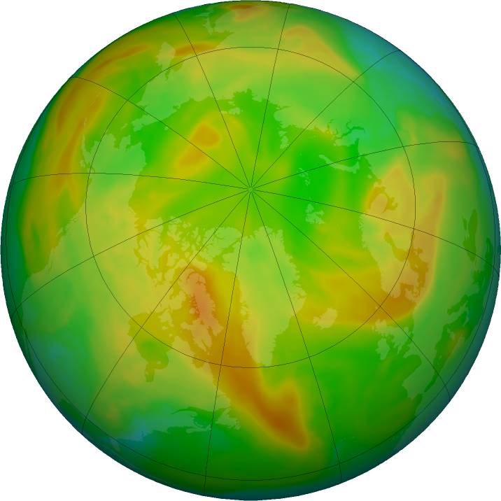 Arctic ozone map for 27 May 2022